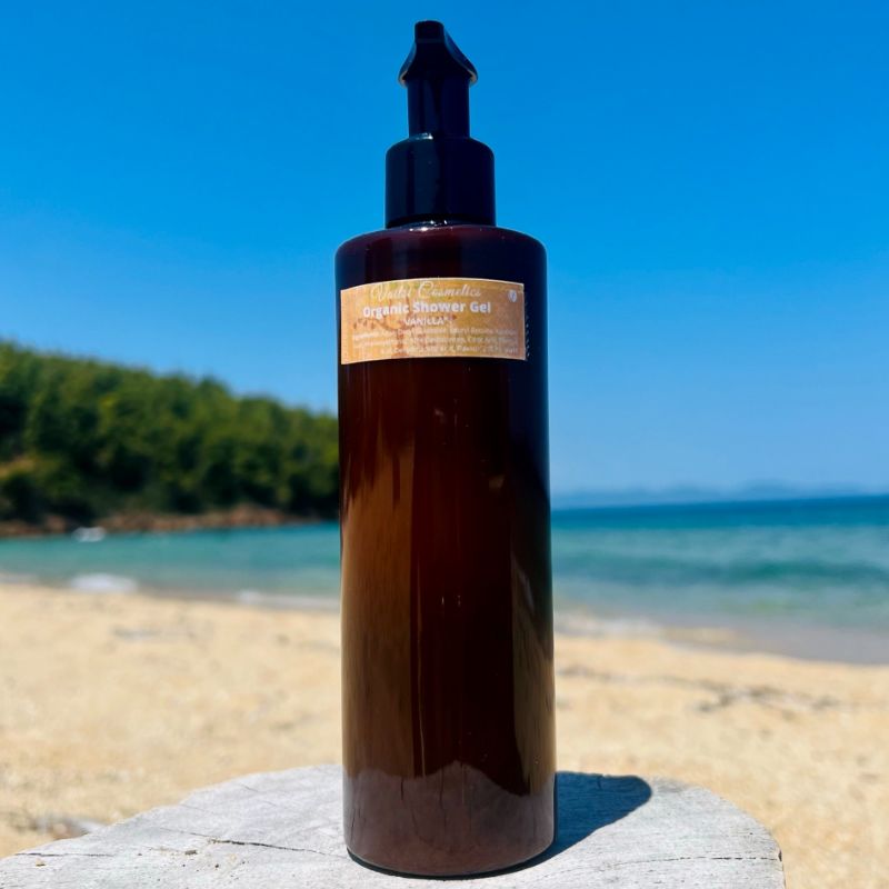 Enjoy the sweet sensation of vanilla with the organic Vanilla Shower Gel. Learn how you can incorporate this treat into your daily skincare routine - VAITSI COSMETICS