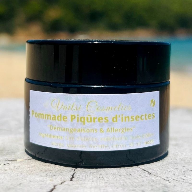 Traitez les piqûres d'insectes et les allergies avec notre pommade à l'argile. Visitez notre page pour en savoir plus - VAITSI COSMETICS