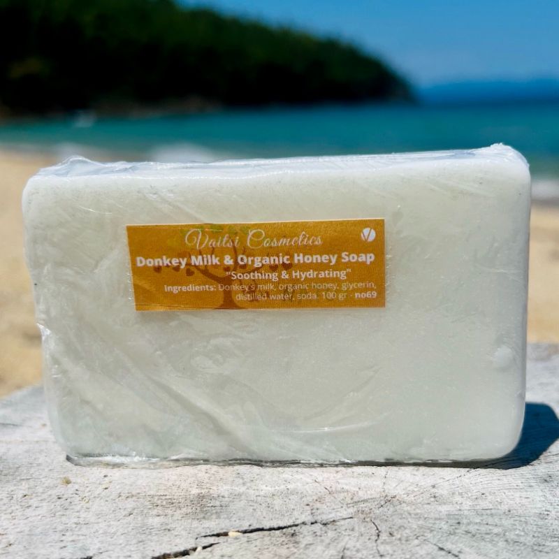 Enjoy natural care with the Donkey Milk & Honey Soap. Learn how it can help moisturize and soothe your skin - VAITSI COSMETICS